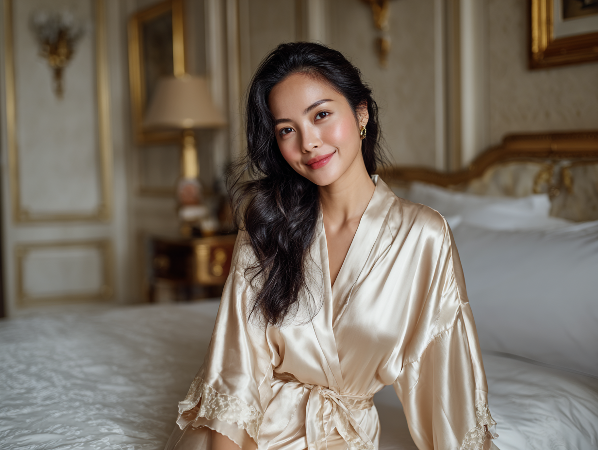 Silk Peignoir